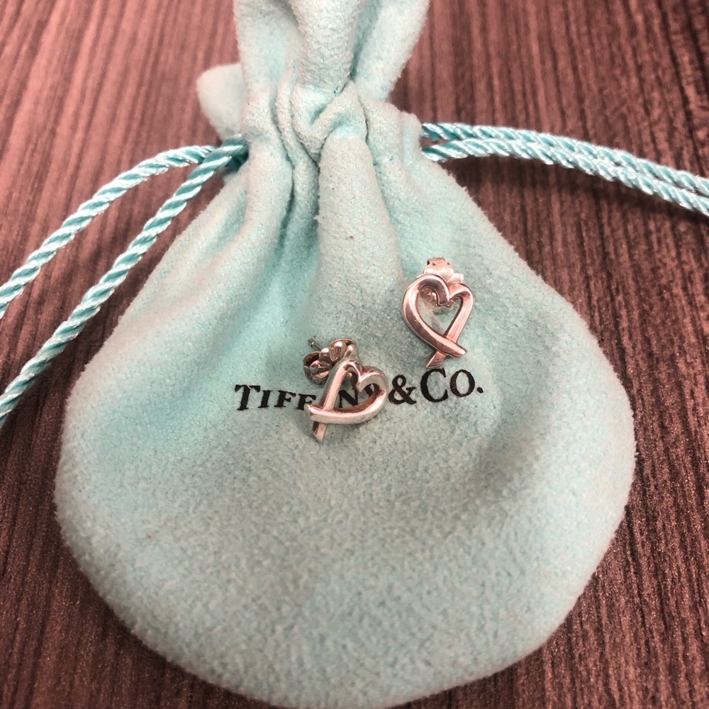 Tiffany & Co. Silver Heart Earrings
